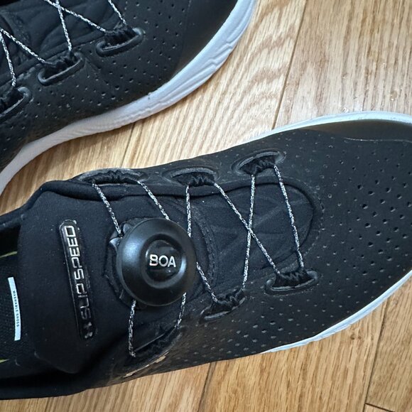 Under Armour Unisex UA SleipSpeed Training Shoes - Size 9.5W/8M - Black/White - Picture 7 of 10